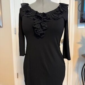 WHBM Ruffle Neck Dress - Size S